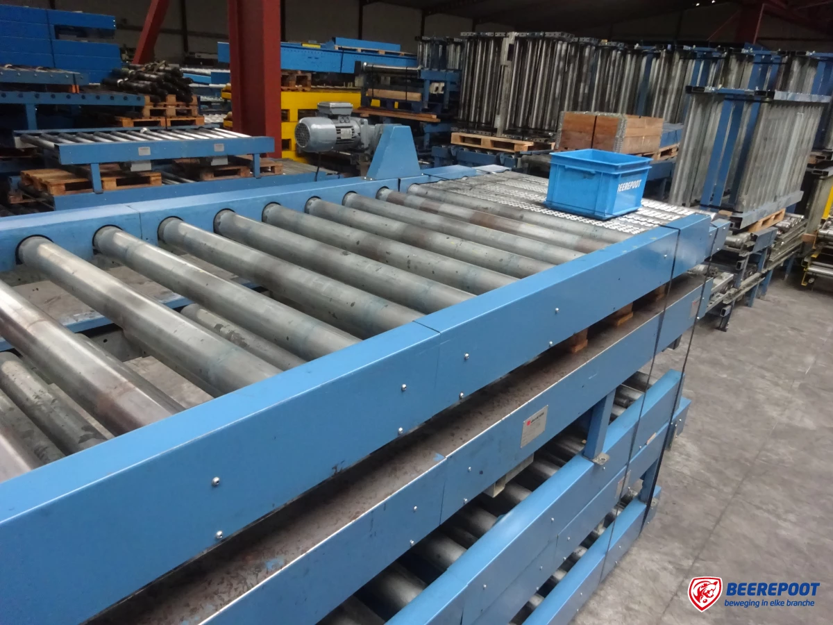 Aangedreven palletrollenbanen